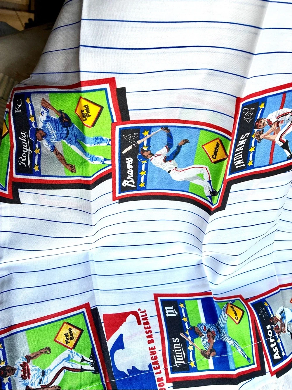 Vintage 1989 Bibb Co. MLB Baseball trading Card Print Sheet Set - 3 PCs